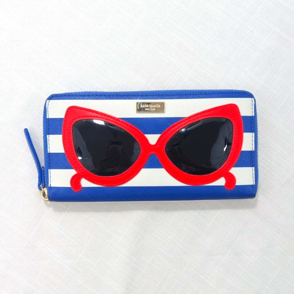 Kate Spade Neda Make a Splash Sunglasses Wallet in EUC
